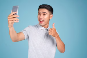 men taking a selfie photo
